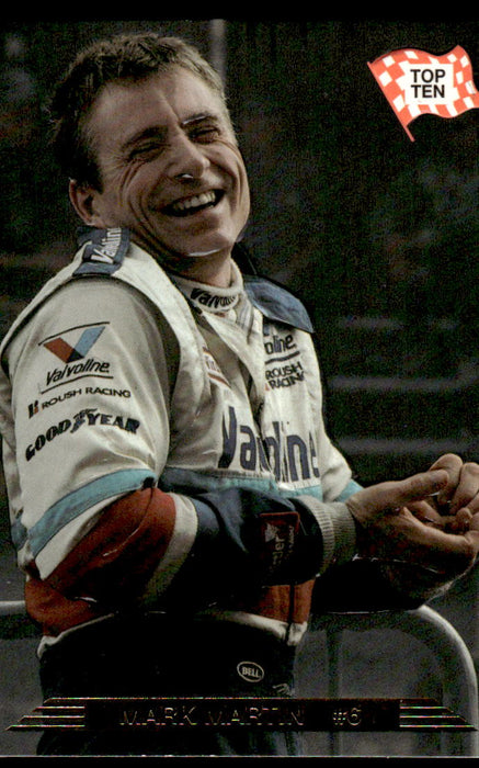 Mark Martin 1993 Action Packed Base Front of Card