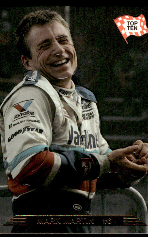 Mark Martin 1993 Action Packed Base Front of Card