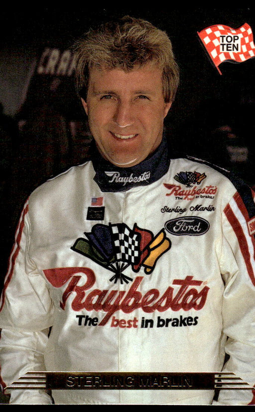 Sterling Marlin 1993 Action Packed Base Front of Card