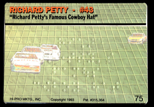 Richard Petty 1993 Action Packed Base Back of Card