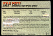 Kyle Petty 1993 Action Packed Base Back of Card