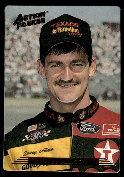 Davey Allison 1993 Action Packed Base Front of Card