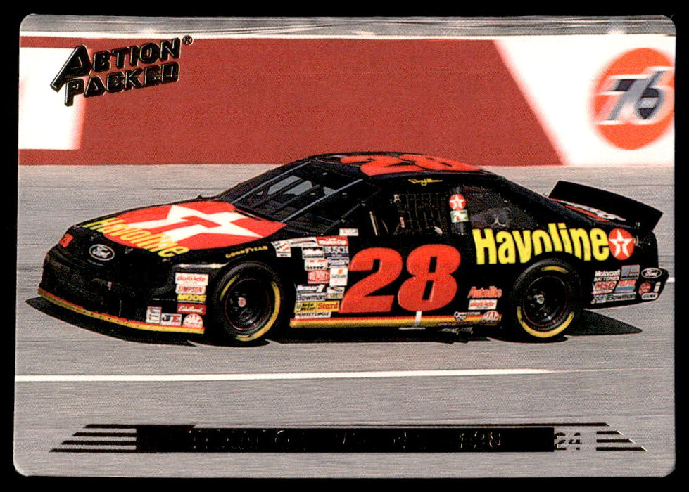 Davey Allison 1993 Action Packed Base Front of Card