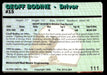 Geoff Bodine 1993 Action Packed Base Back of Card