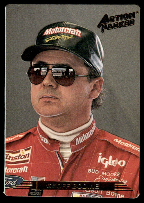 Geoff Bodine 1993 Action Packed Base Front of Card