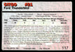 Morgan Shepherd 1993 Action Packed Base Back of Card
