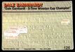 Dale Earnhardt 1993 Action Packed Base Back of Card