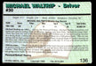 Michael Waltrip 1993 Action Packed Base Back of Card