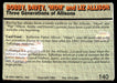 The Allison's 1993 Action Packed Base Back of Card
