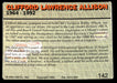 Clifford Allison 1993 Action Packed Base Back of Card