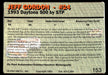 Jeff Gordon 1993 Action Packed Base Back of Card