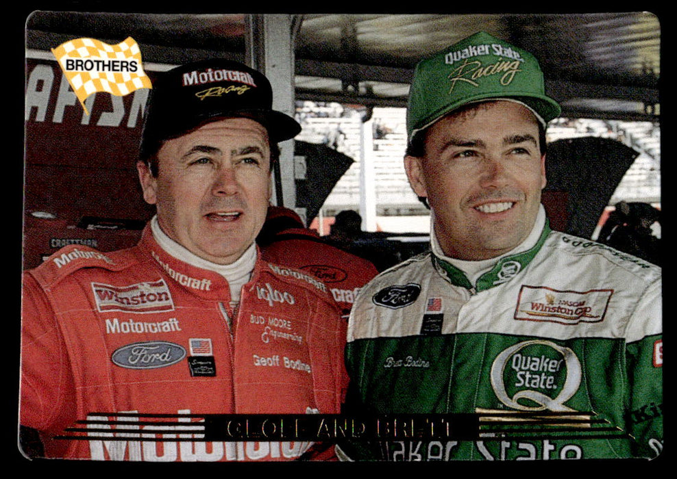 Geoff and Brett Bodine 1993 Action Packed Base Front of Card