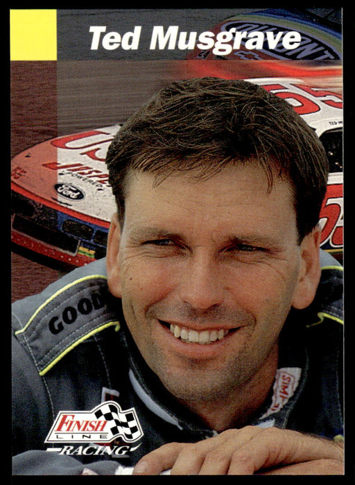 Ted Musgrave 1993 Pro Set Finish Line Racing Base Front of Card
