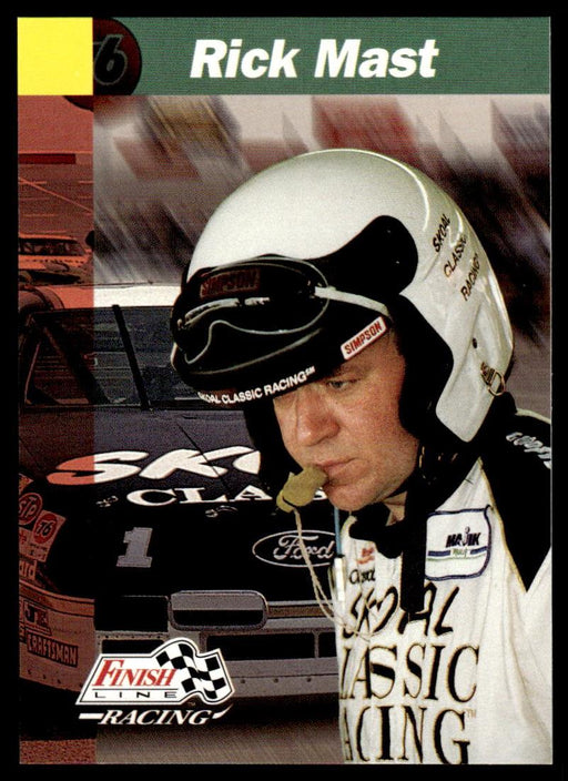 Rick Mast 1993 Pro Set Finish Line Racing Base Front of Card