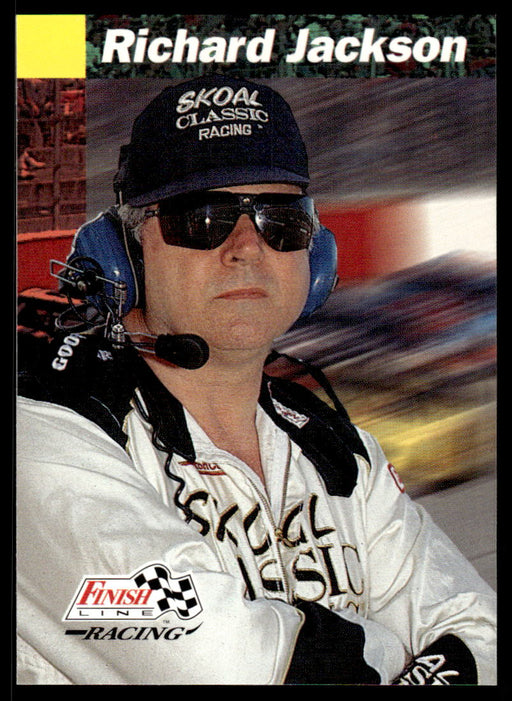 Richard Jackson 1993 Pro Set Finish Line Racing Base Front of Card