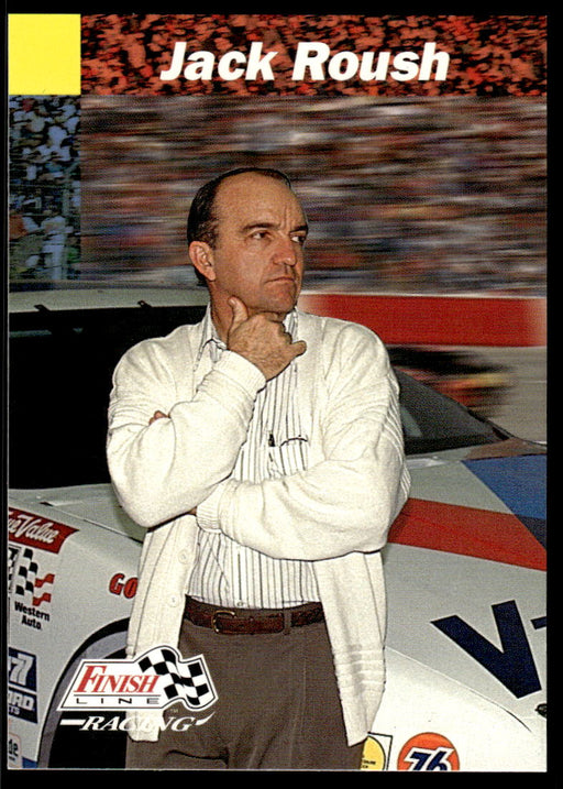 Jack Roush 1993 Pro Set Finish Line Racing Base Front of Card