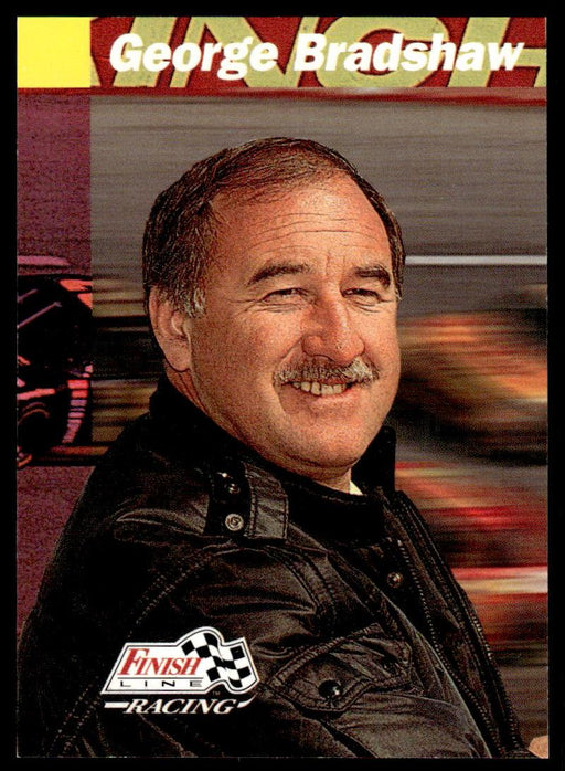 George Bradshaw 1993 Pro Set Finish Line Racing Base Front of Card