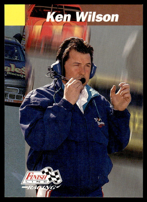 Ken Wilson 1993 Pro Set Finish Line Racing Base Front of Card