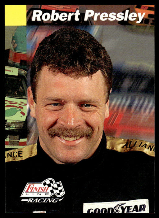 Robert Pressley 1993 Pro Set Finish Line Racing Base Front of Card