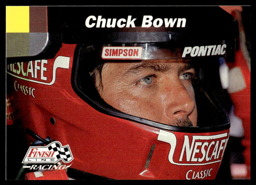 Chuck Bown 1993 Pro Set Finish Line Racing Base Front of Card