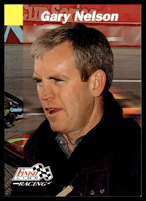 Gary Nelson 1993 Pro Set Finish Line Racing Base Front of Card