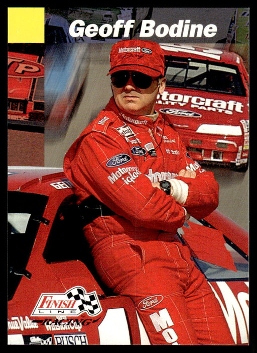 Geoff Bodine 1993 Pro Set Finish Line Racing Base Front of Card