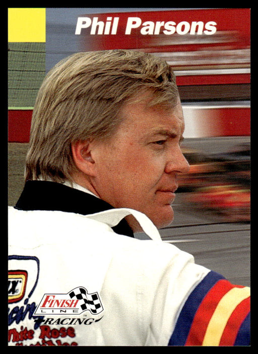 Phil Parsons 1993 Pro Set Finish Line Racing Base Front of Card