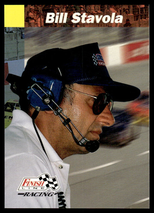 Bill Stavola 1993 Pro Set Finish Line Racing Base Front of Card