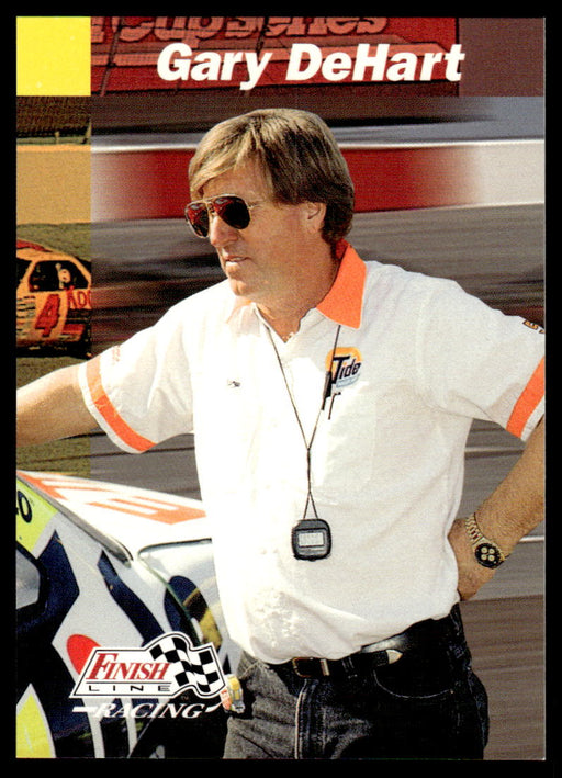 Gary DeHart 1993 Pro Set Finish Line Racing Base Front of Card