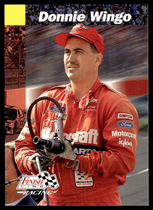 Donnie Wingo 1993 Pro Set Finish Line Racing Base Front of Card