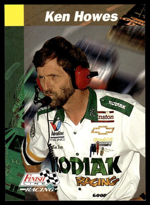 Ken Howes 1993 Pro Set Finish Line Racing Base Front of Card