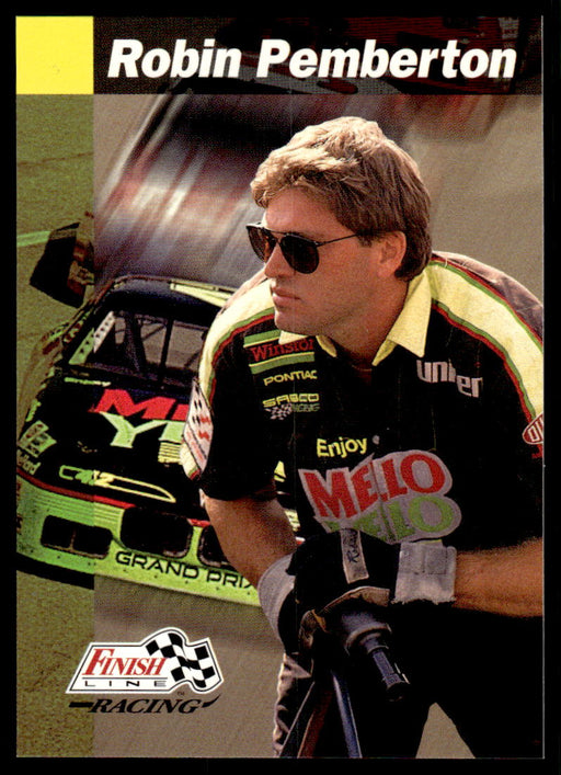 Robin Pemberton 1993 Pro Set Finish Line Racing Base Front of Card
