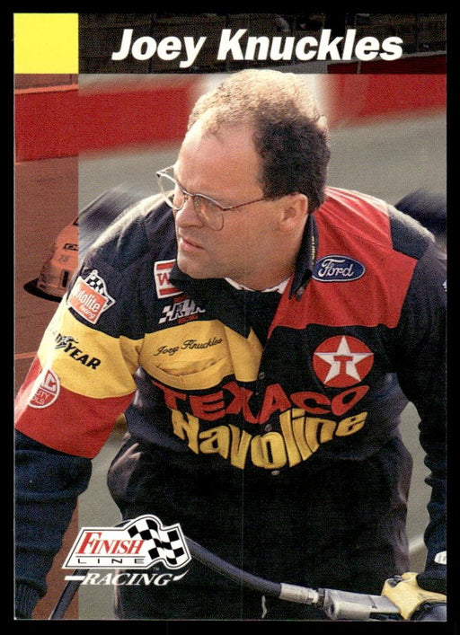 Joey Knuckles 1993 Pro Set Finish Line Racing Base Front of Card