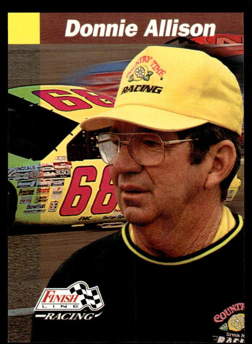 Donnie Allison 1993 Pro Set Finish Line Racing Base Front of Card