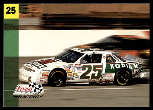 Ken Schrader 1993 Pro Set Finish Line Racing Base Front of Card