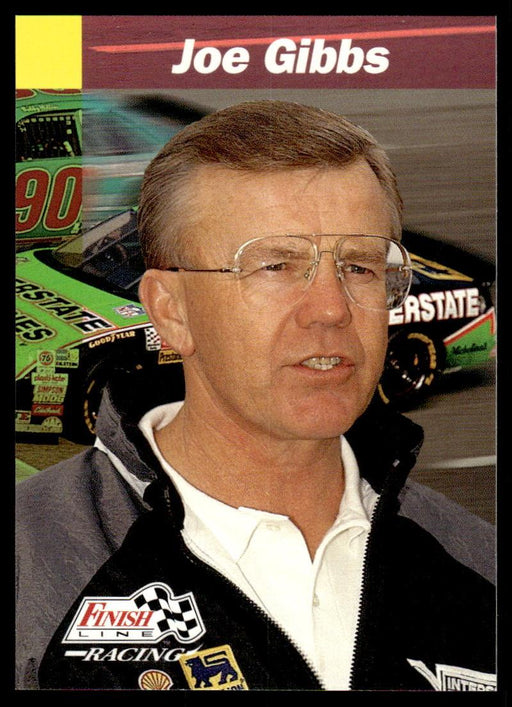 Joe Gibbs 1993 Pro Set Finish Line Racing Base Front of Card