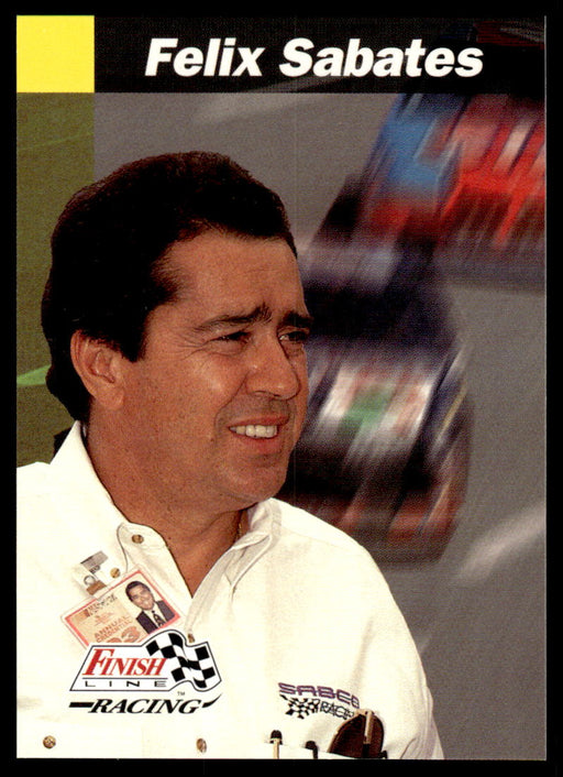 Felix Sabates 1993 Pro Set Finish Line Racing Base Front of Card