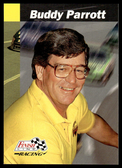 Buddy Parrott 1993 Pro Set Finish Line Racing Base Front of Card