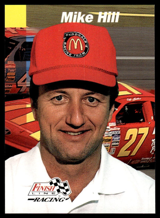Mike Hill 1993 Pro Set Finish Line Racing Base Front of Card