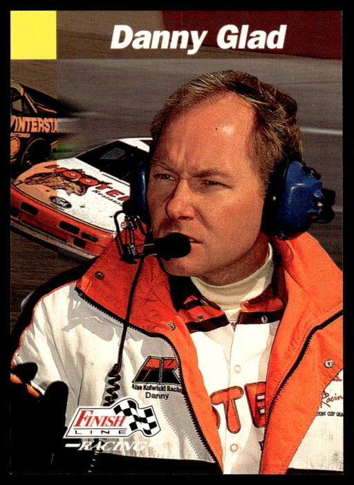 Danny Glad 1993 Pro Set Finish Line Racing Base Front of Card