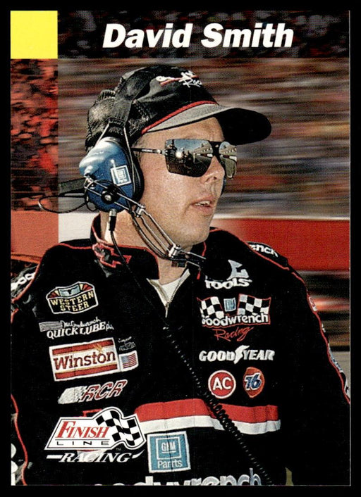 David Smith 1993 Pro Set Finish Line Racing Base Front of Card