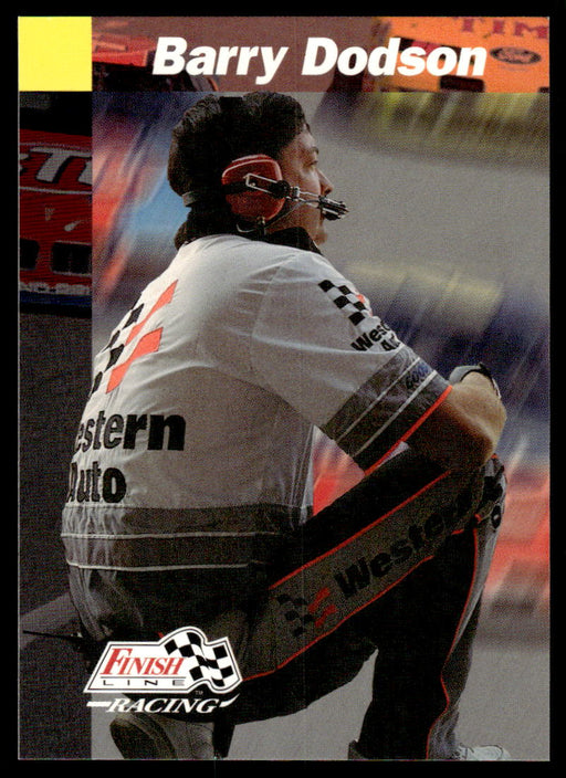 Barry Dodson 1993 Pro Set Finish Line Racing Base Front of Card