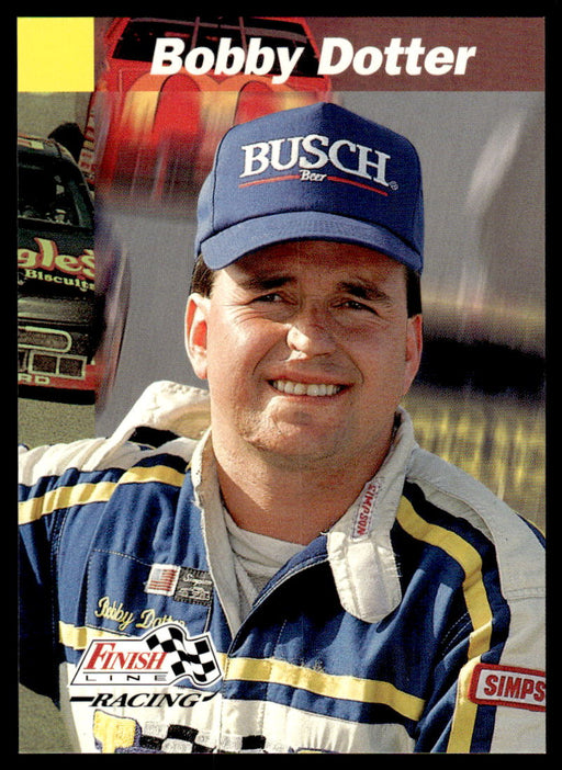 Bobby Dotter 1993 Pro Set Finish Line Racing Base Front of Card