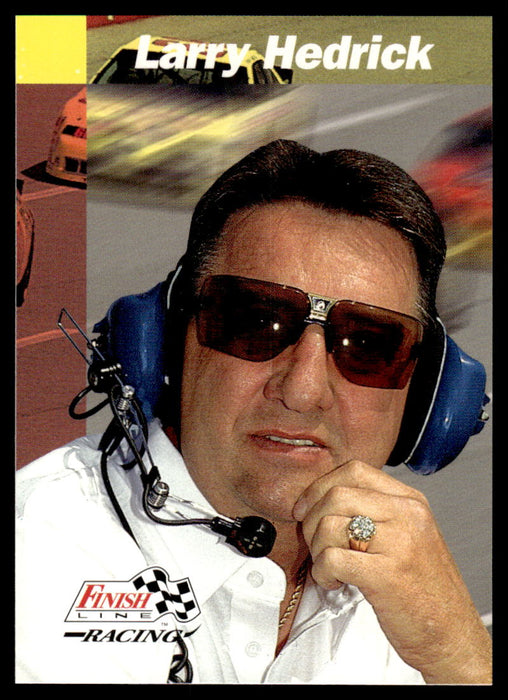 Larry Hedrick 1993 Pro Set Finish Line Racing Base Front of Card