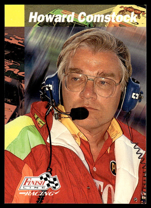 Howard Comstock 1993 Pro Set Finish Line Racing Base Front of Card
