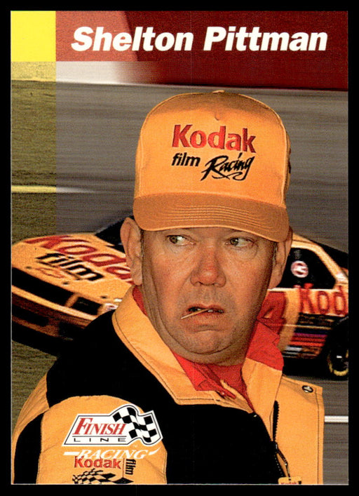 Shelton Pittman 1993 Pro Set Finish Line Racing Base Front of Card