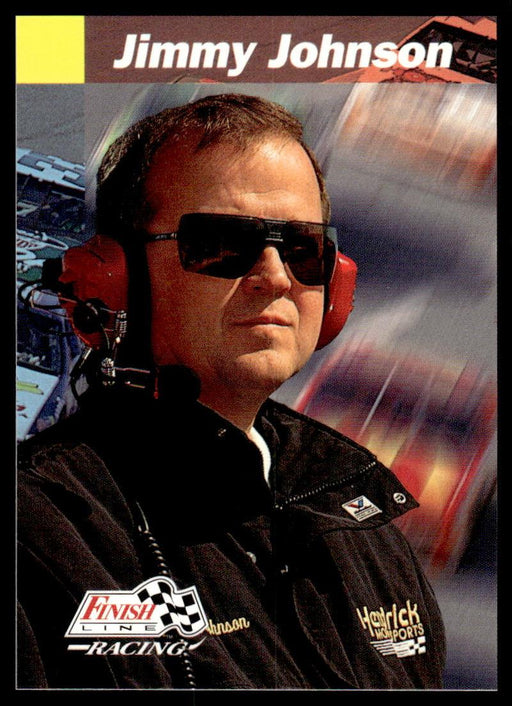 Jimmy Johnson 1993 Pro Set Finish Line Racing Base Front of Card