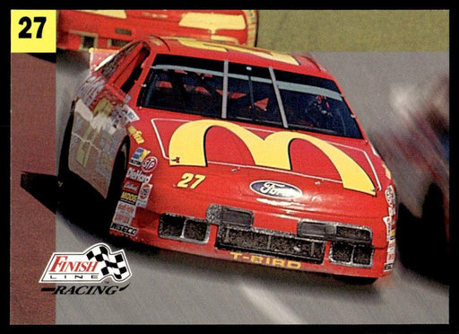 Hut Stricklin 1993 Pro Set Finish Line Racing Base Front of Card