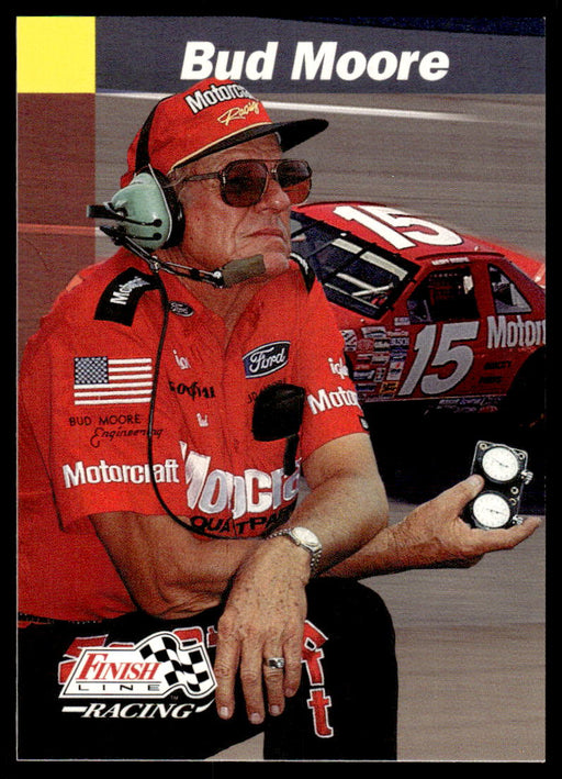 Bud Moore 1993 Pro Set Finish Line Racing Base Front of Card