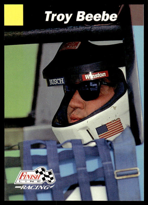 Troy Beebe 1993 Pro Set Finish Line Racing Base Front of Card